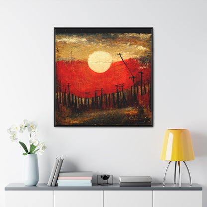 Land of the Sun 19, Valentinii, Gallery Canvas Wraps, Square Frame