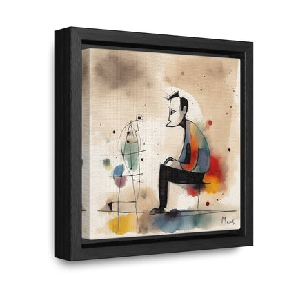 Sad Man 5, Valentinii, Gallery Canvas Wraps, Square Frame