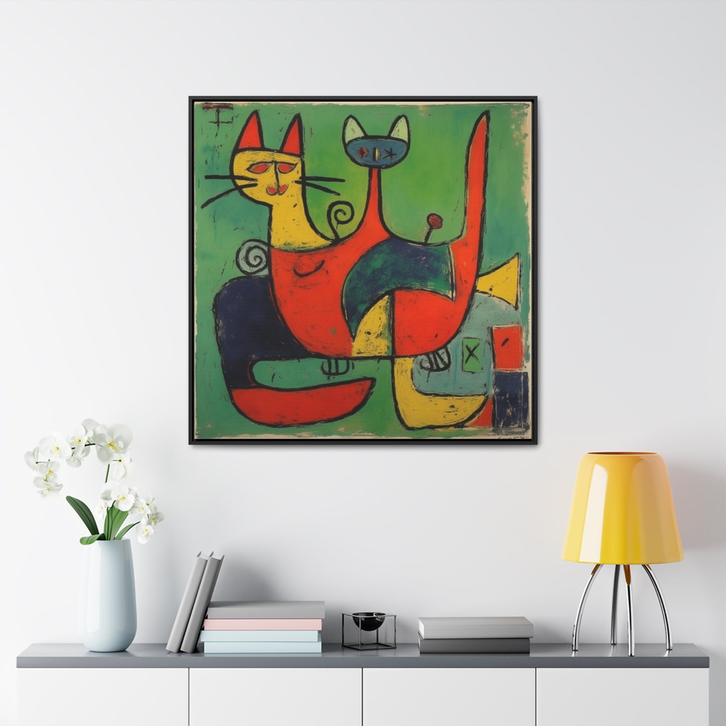 Cat 143, Gallery Canvas Wraps, Square Frame