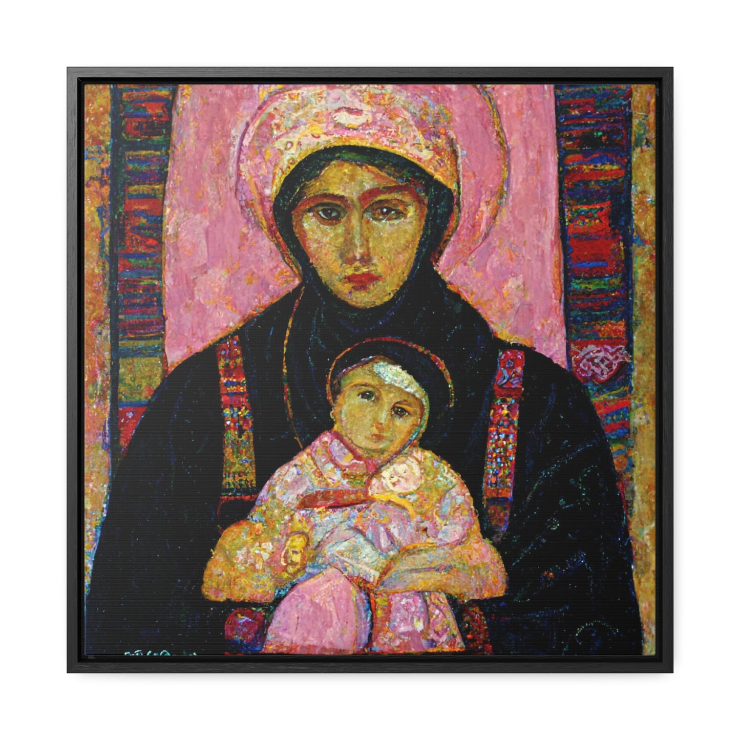 Mary and the Child 29, Valentinii, Gallery Canvas Wraps, Square Frame