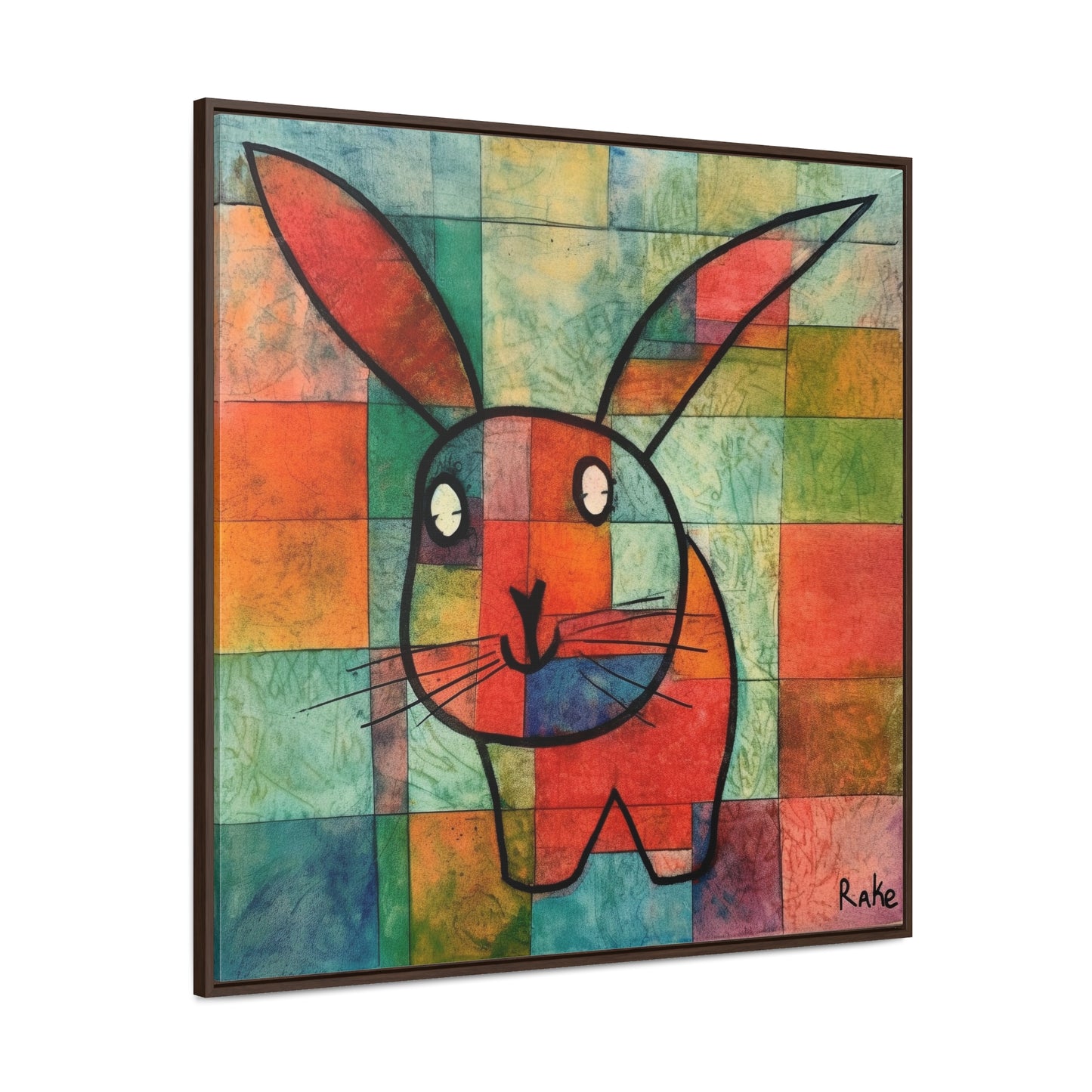 Rabbit 34, Gallery Canvas Wraps, Square Frame