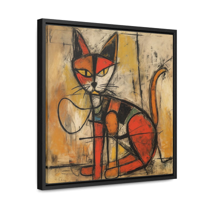 Cat 90, Gallery Canvas Wraps, Square Frame