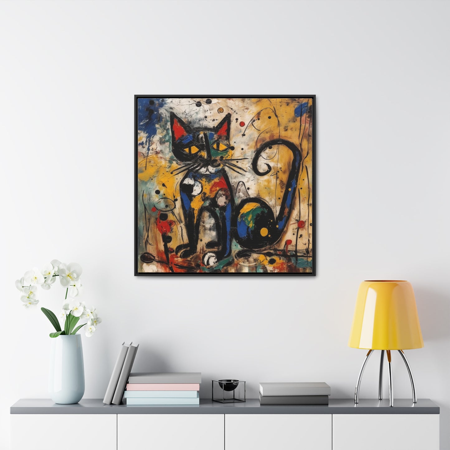 Cat 114, Gallery Canvas Wraps, Square Frame