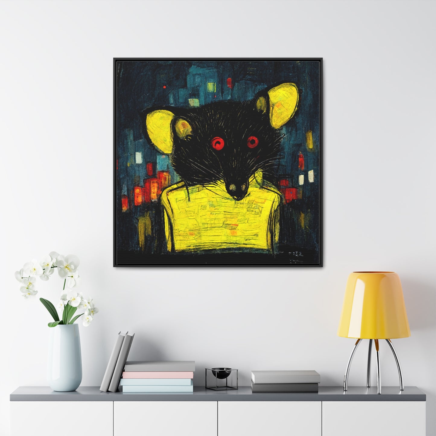 Urban Rat 7, Valentinii, Gallery Canvas Wraps, Square Frame