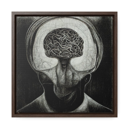 Brain 47, Valentinii, Gallery Canvas Wraps, Square Frame