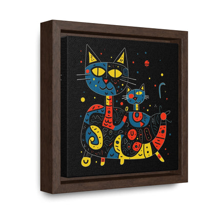 Cat 128, Gallery Canvas Wraps, Square Frame