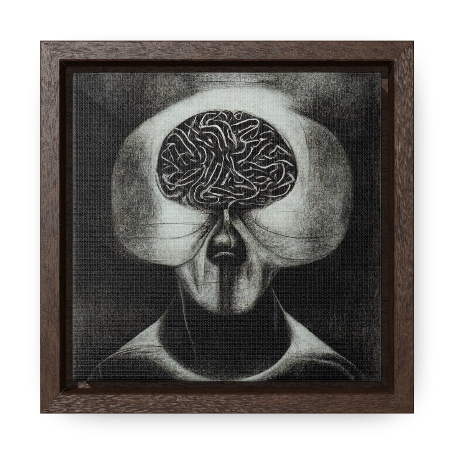 Brain 38, Valentinii, Gallery Canvas Wraps, Square Frame