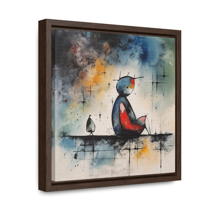 Sad Man 6, Valentinii, Gallery Canvas Wraps, Square Frame