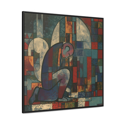 Sad Man 12, Valentinii, Gallery Canvas Wraps, Square Frame