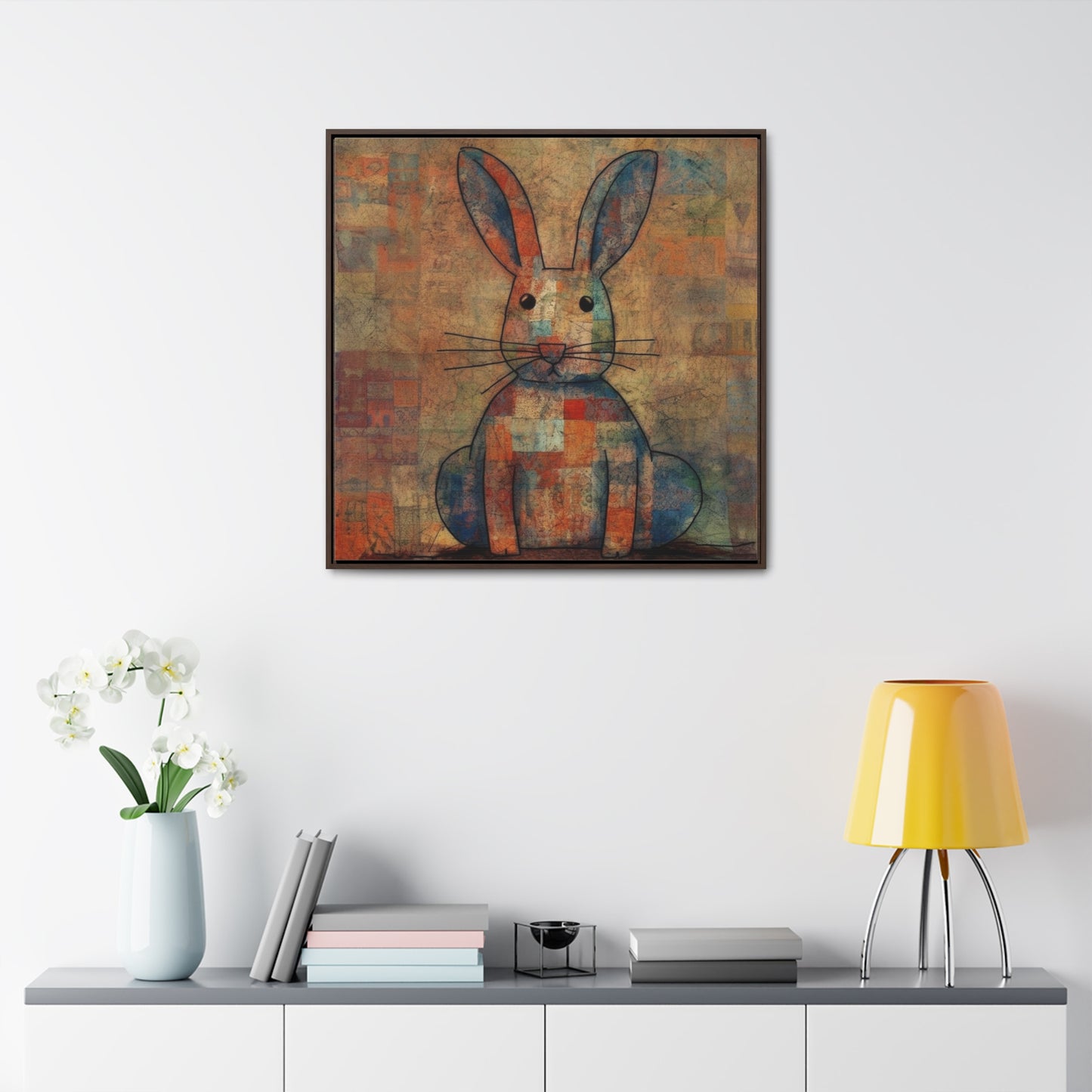 Rabbit 21, Gallery Canvas Wraps, Square Frame