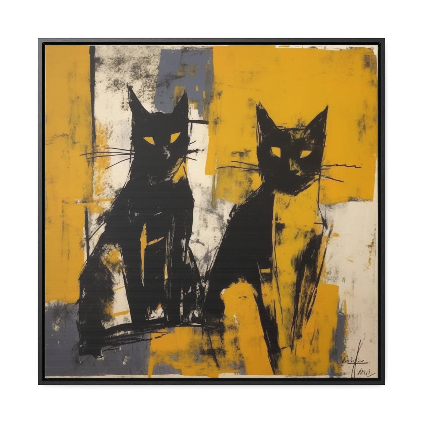 Cat 14, Gallery Canvas Wraps, Square Frame