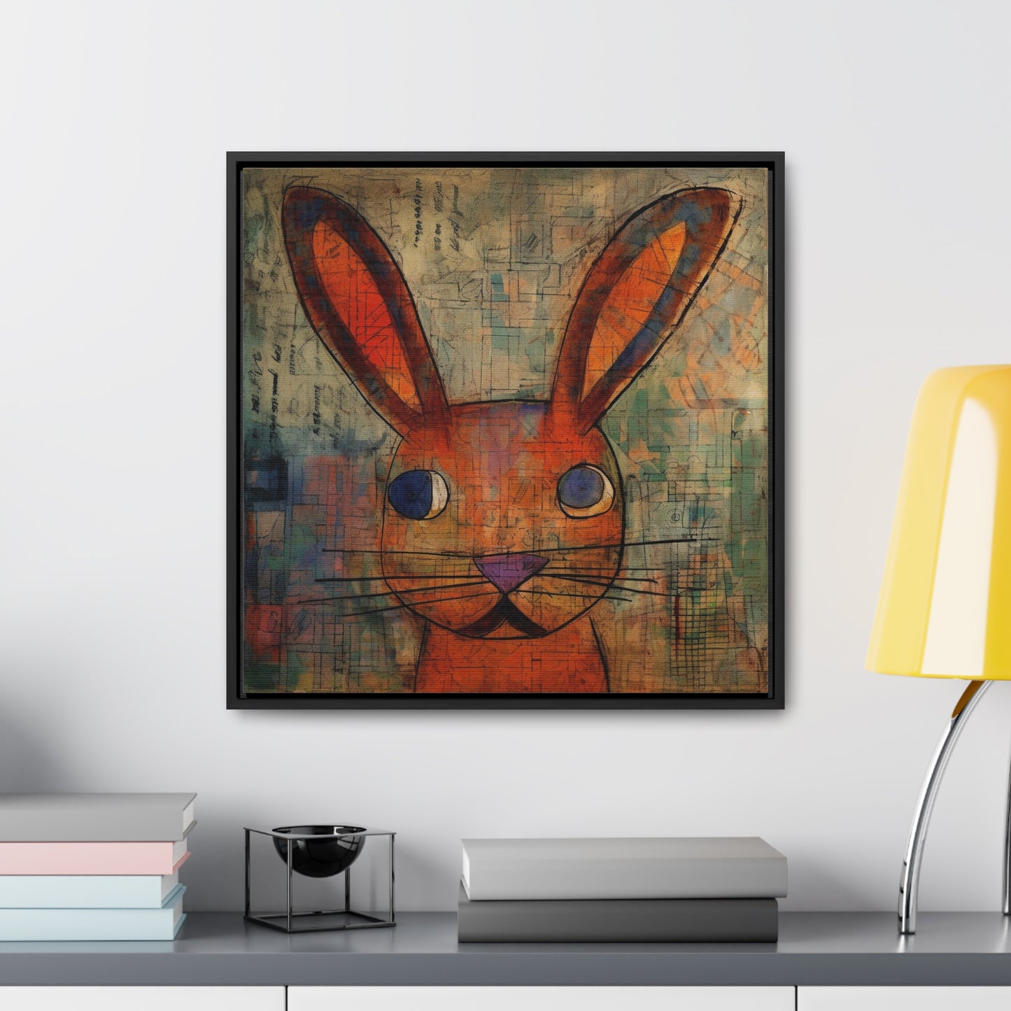 Rabbit 35, Gallery Canvas Wraps, Square Frame