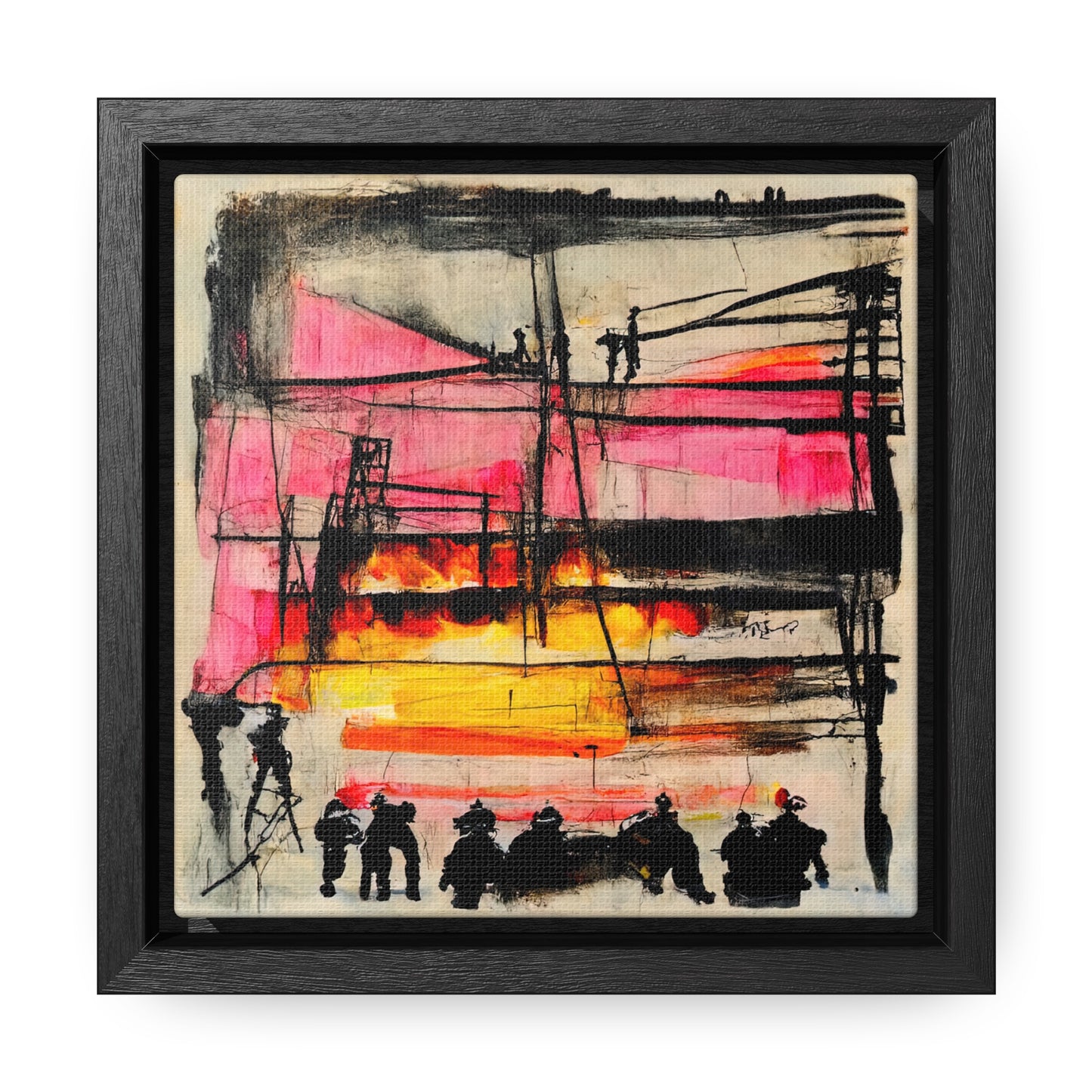 Land of the Sun 4, Valentinii, Gallery Canvas Wraps, Square Frame