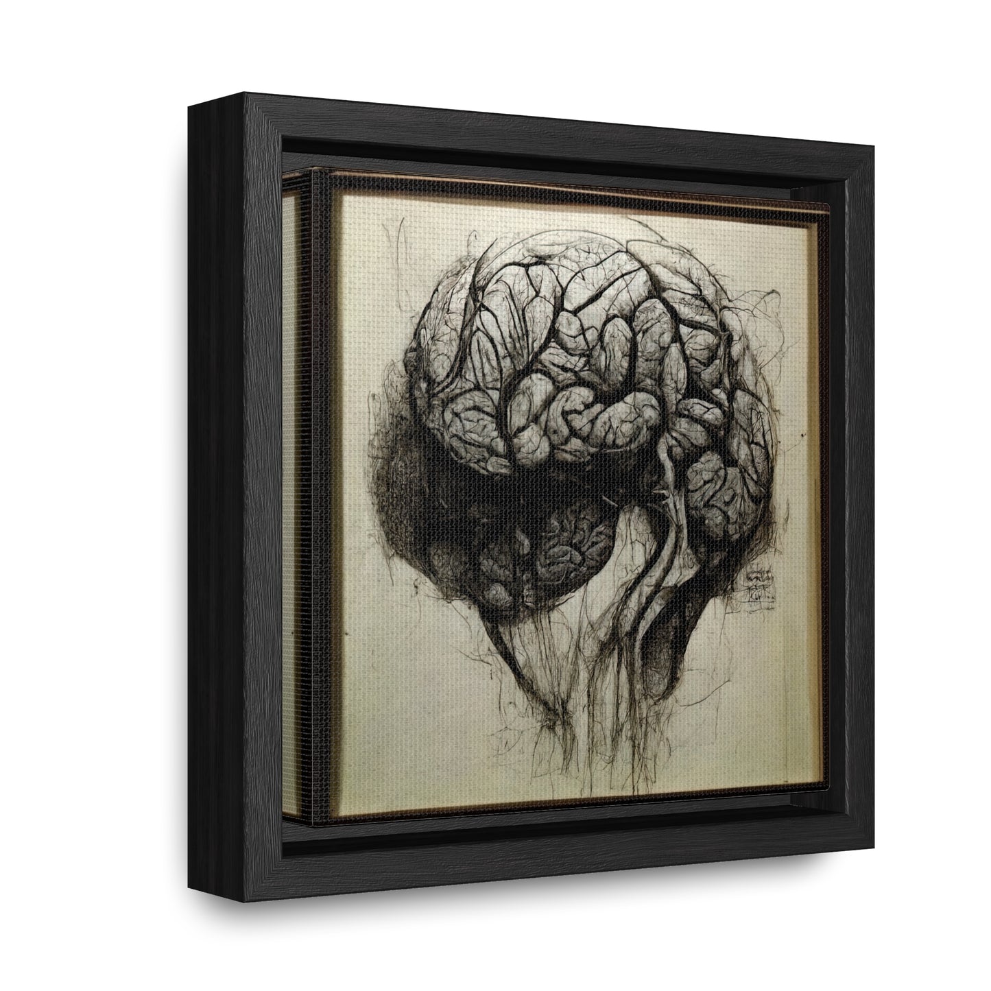 Brain 56, Valentinii, Gallery Canvas Wraps, Square Frame