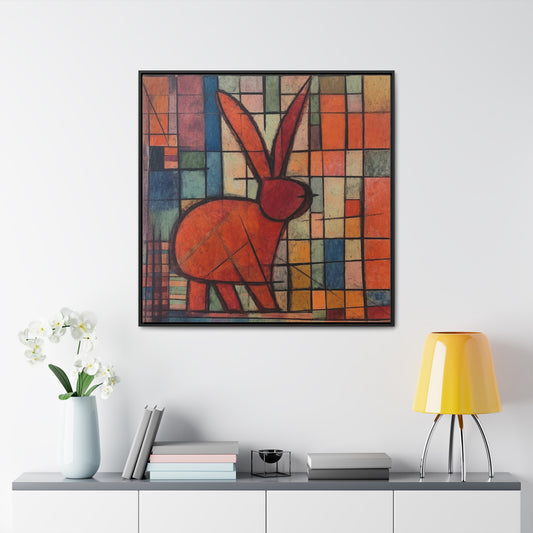 Rabbit 38, Gallery Canvas Wraps, Square Frame