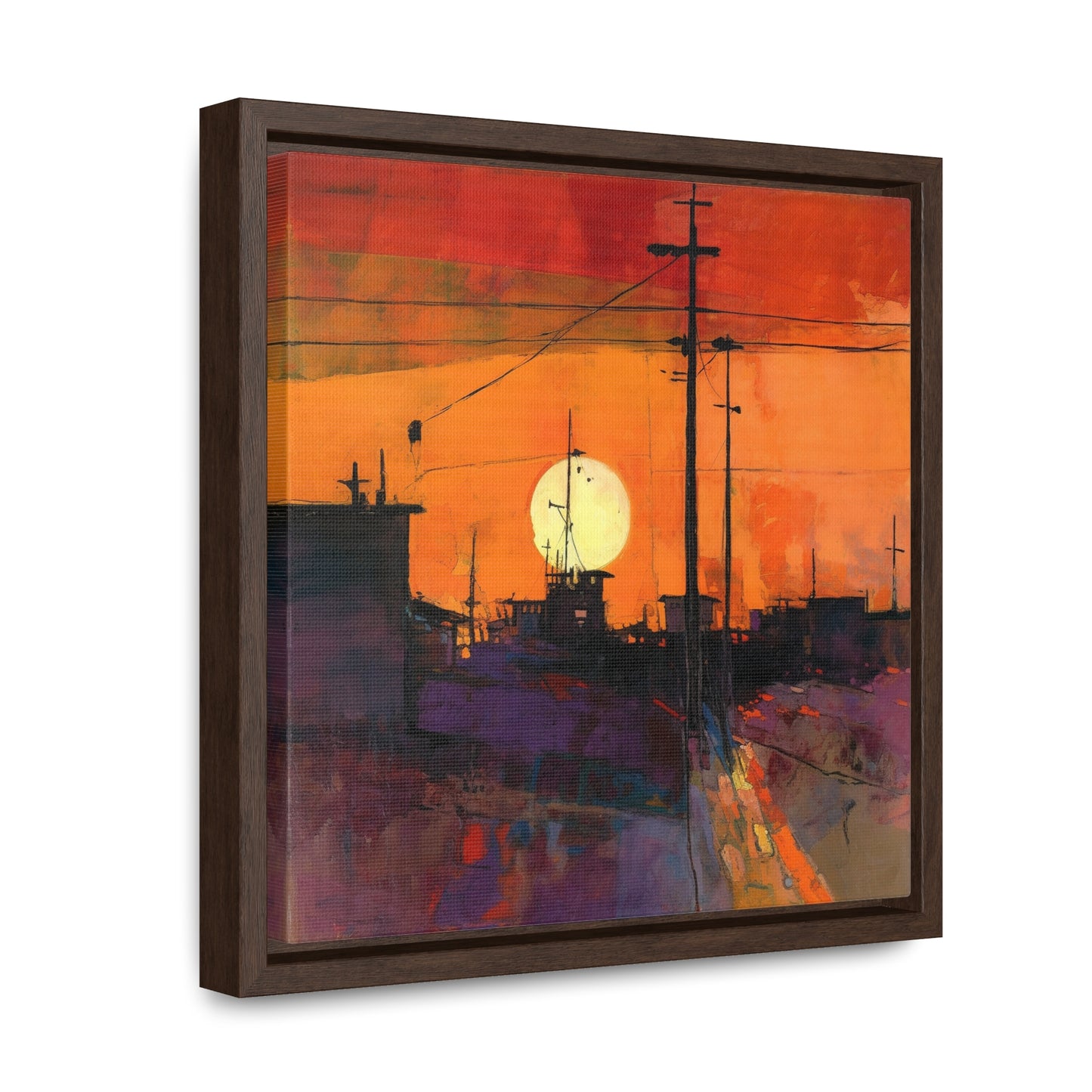 Land of the Sun 73, Valentinii, Gallery Canvas Wraps, Square Frame