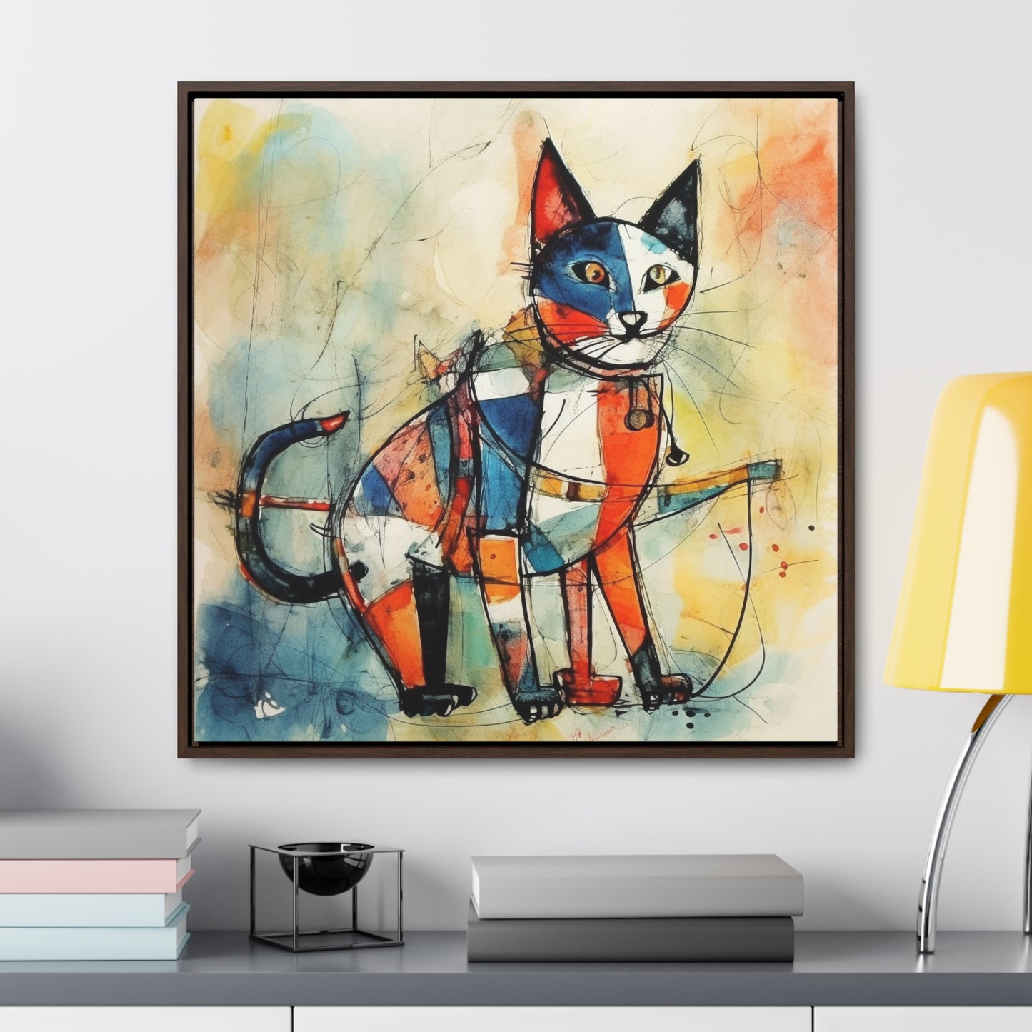 Cat 103, Gallery Canvas Wraps, Square Frame