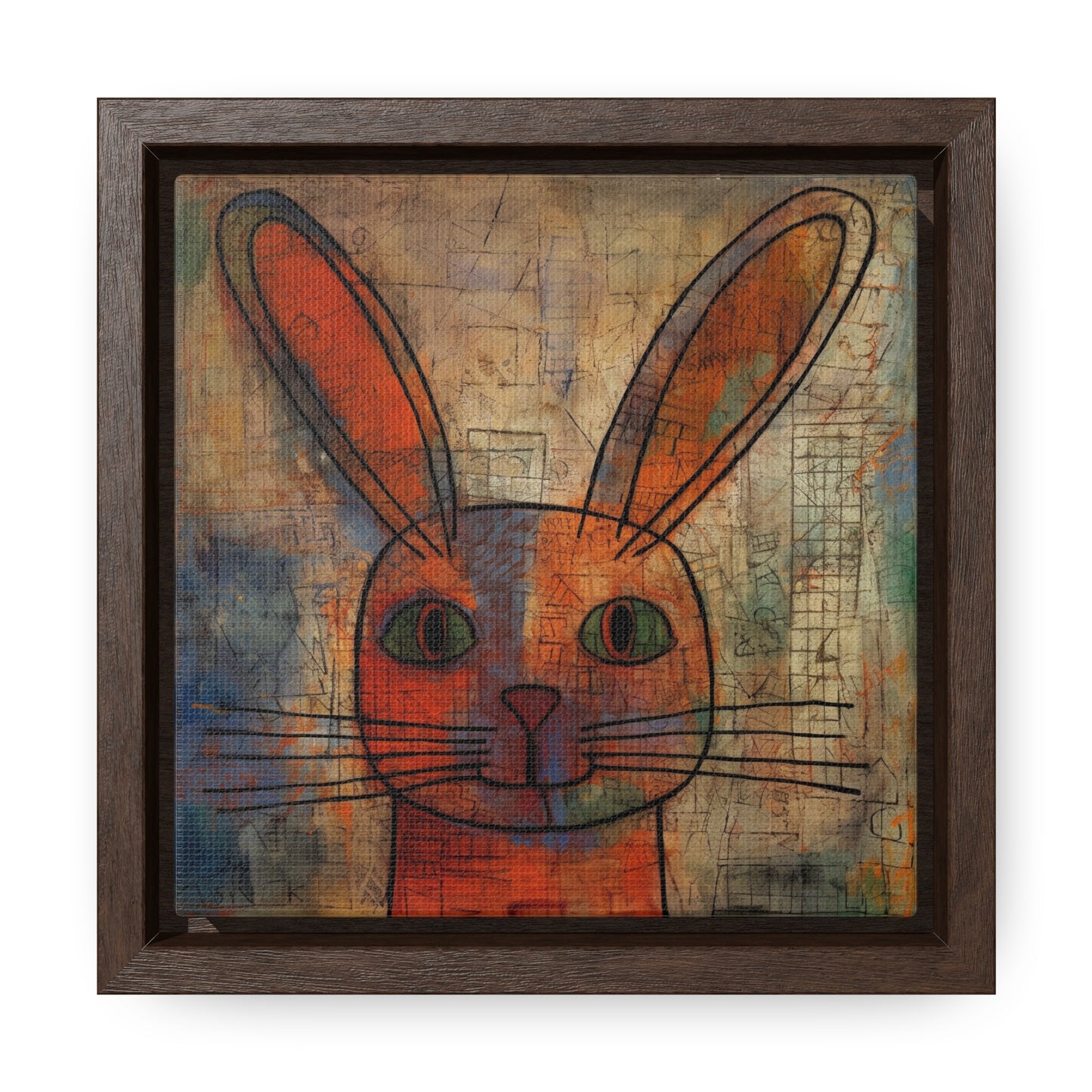 Rabbit 2, Gallery Canvas Wraps, Square Frame