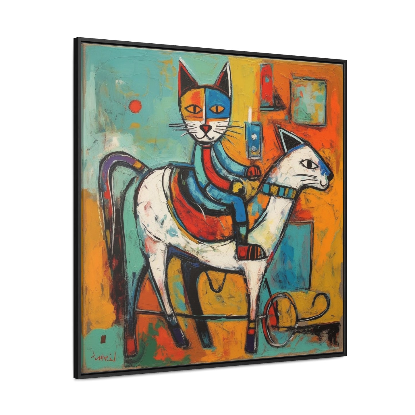 Cat 111, Gallery Canvas Wraps, Square Frame