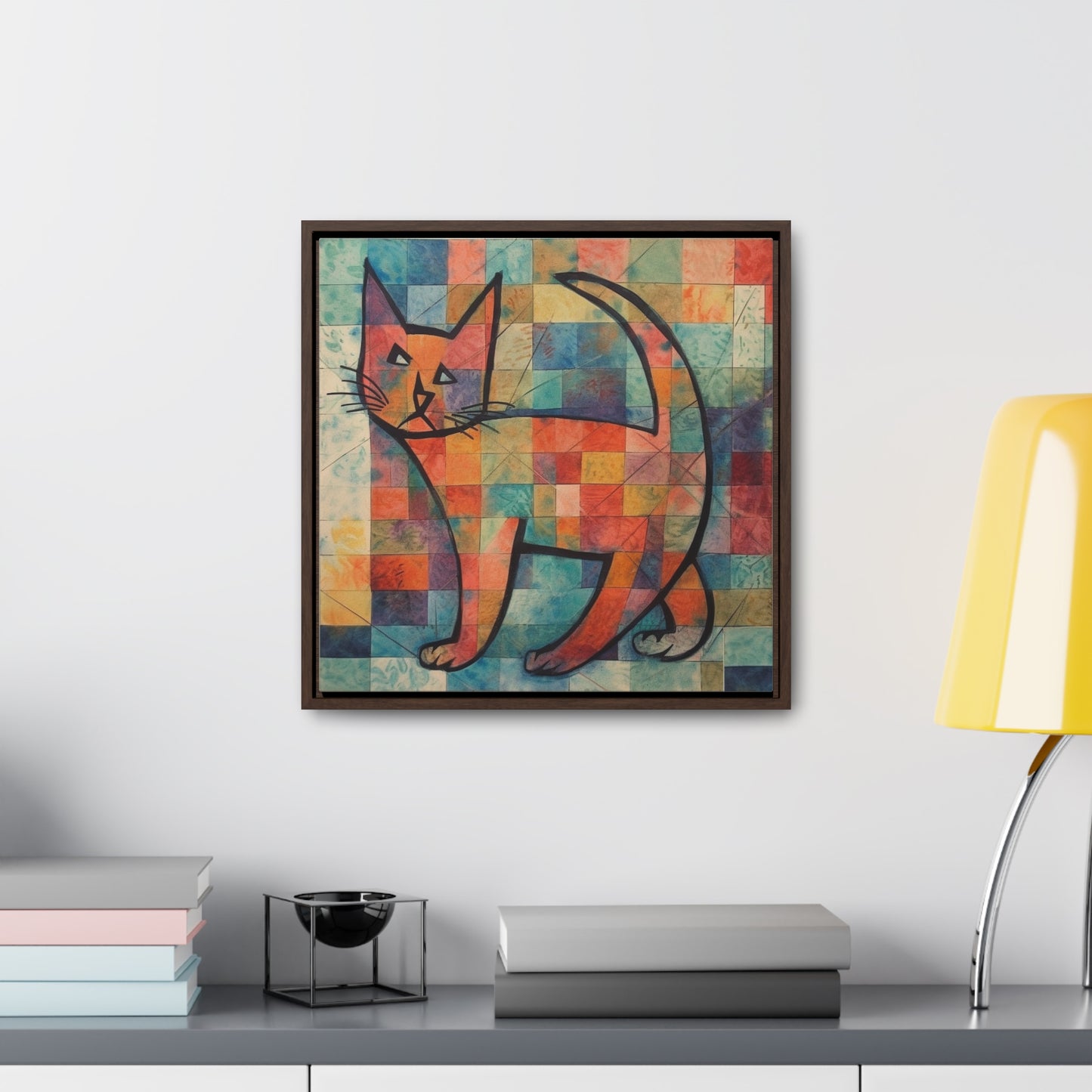 Cat 25, Gallery Canvas Wraps, Square Frame