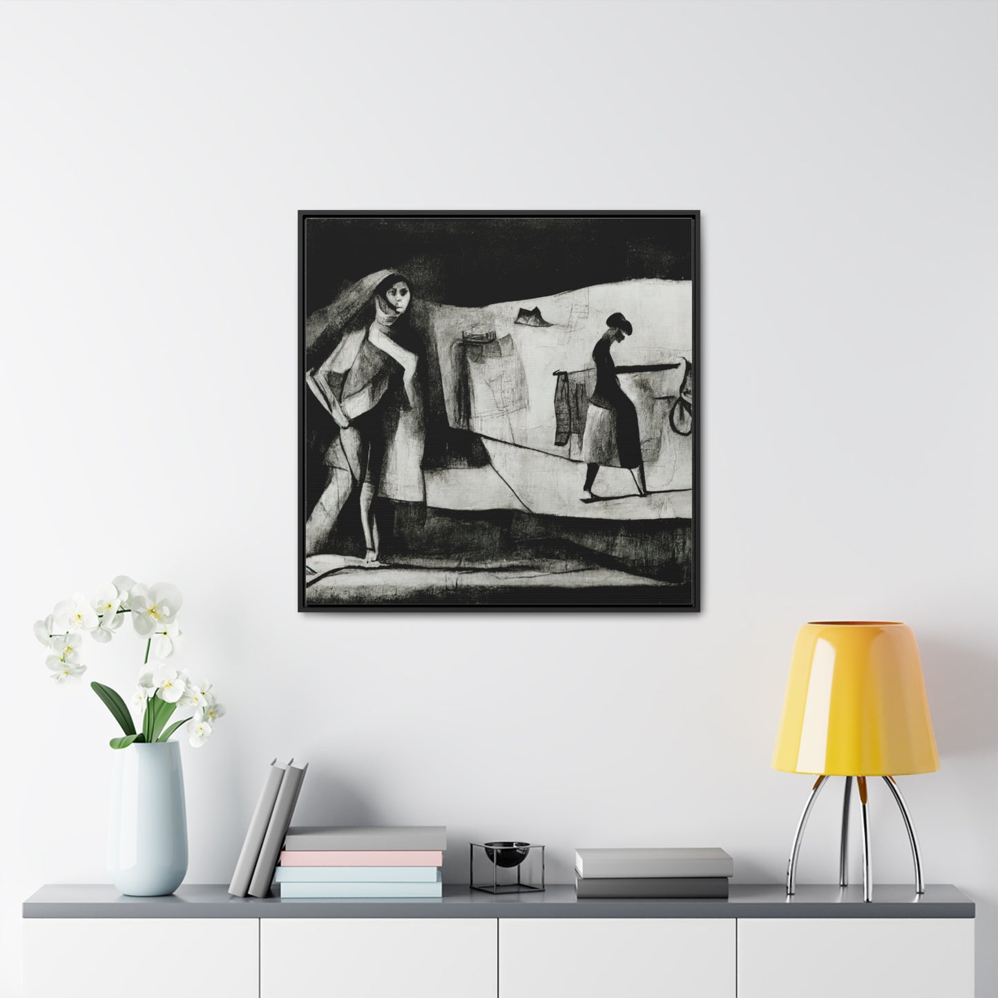 Domestic Memories 40, Valentinii, Gallery Canvas Wraps, Square Frame