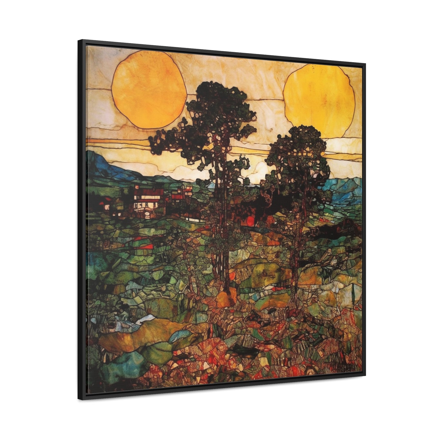 Land of the Sun 43, Valentinii, Gallery Canvas Wraps, Square Frame