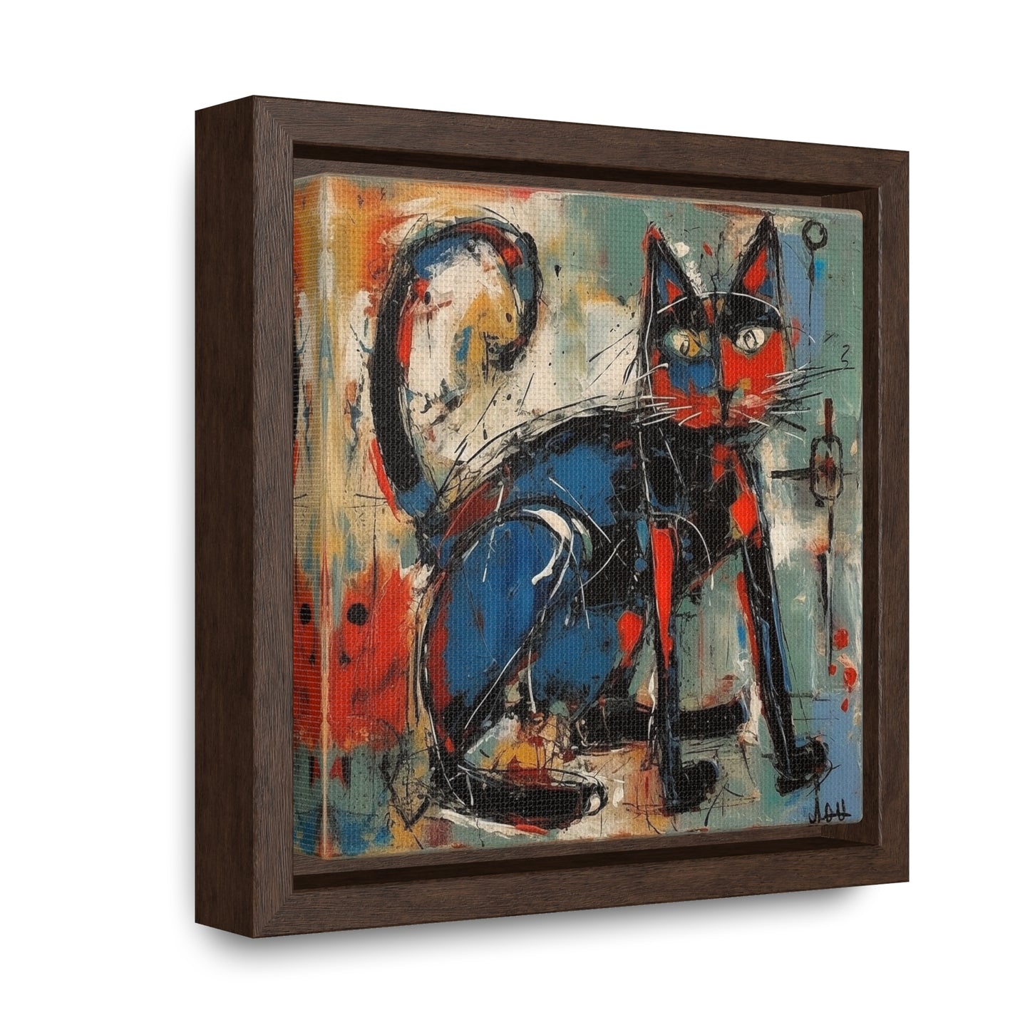 Cat 85, Gallery Canvas Wraps, Square Frame