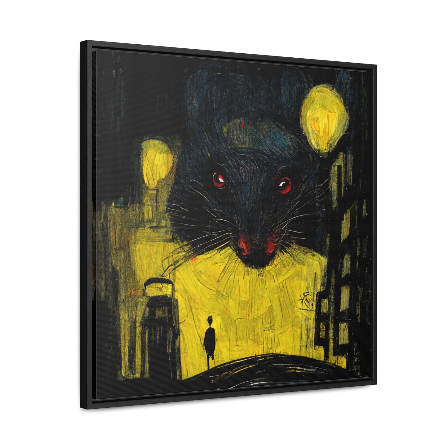 Urban Rat 8, Valentinii, Gallery Canvas Wraps, Square Frame