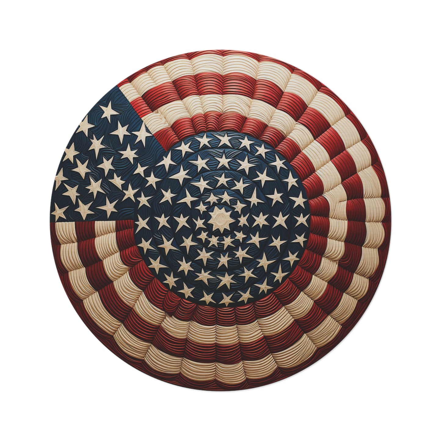 Flag 8,  Round Rug