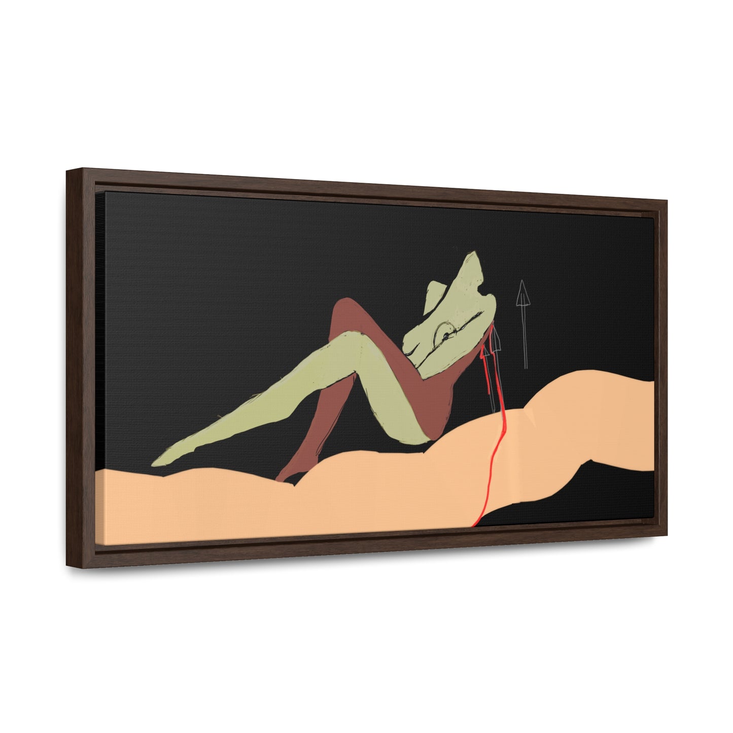 Woman Gold, Original Eduard Pavel, Gallery Canvas Wraps, Horizontal Frame