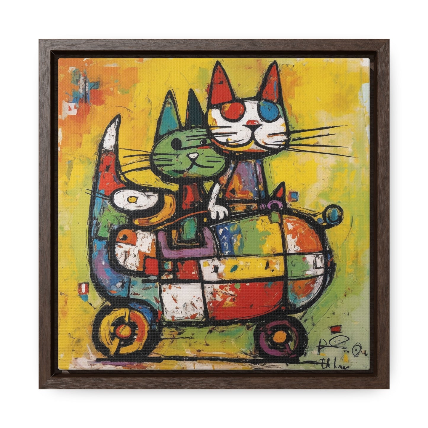 Cat 116, Gallery Canvas Wraps, Square Frame