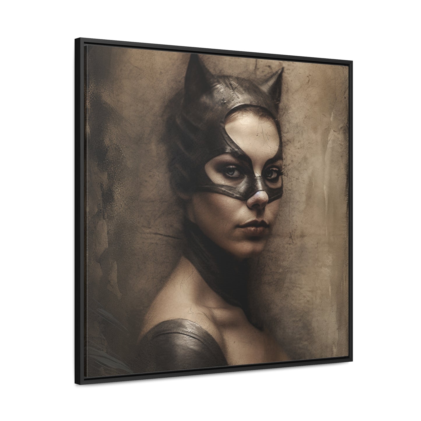 Cat Woman 18, Gallery Canvas Wraps, Square Frame