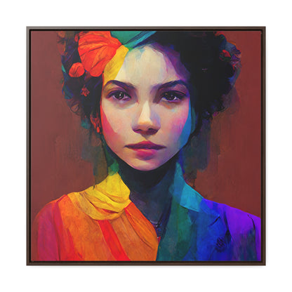 Lady's faces 15, Valentinii, Gallery Canvas Wraps, Square Frame