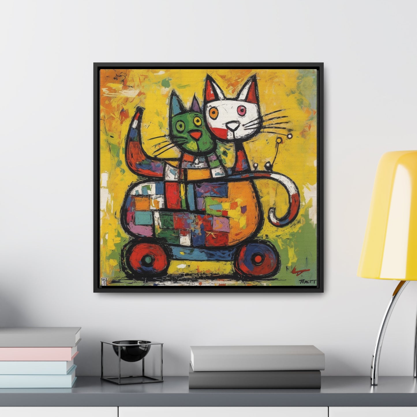 Cat 155, Gallery Canvas Wraps, Square Frame