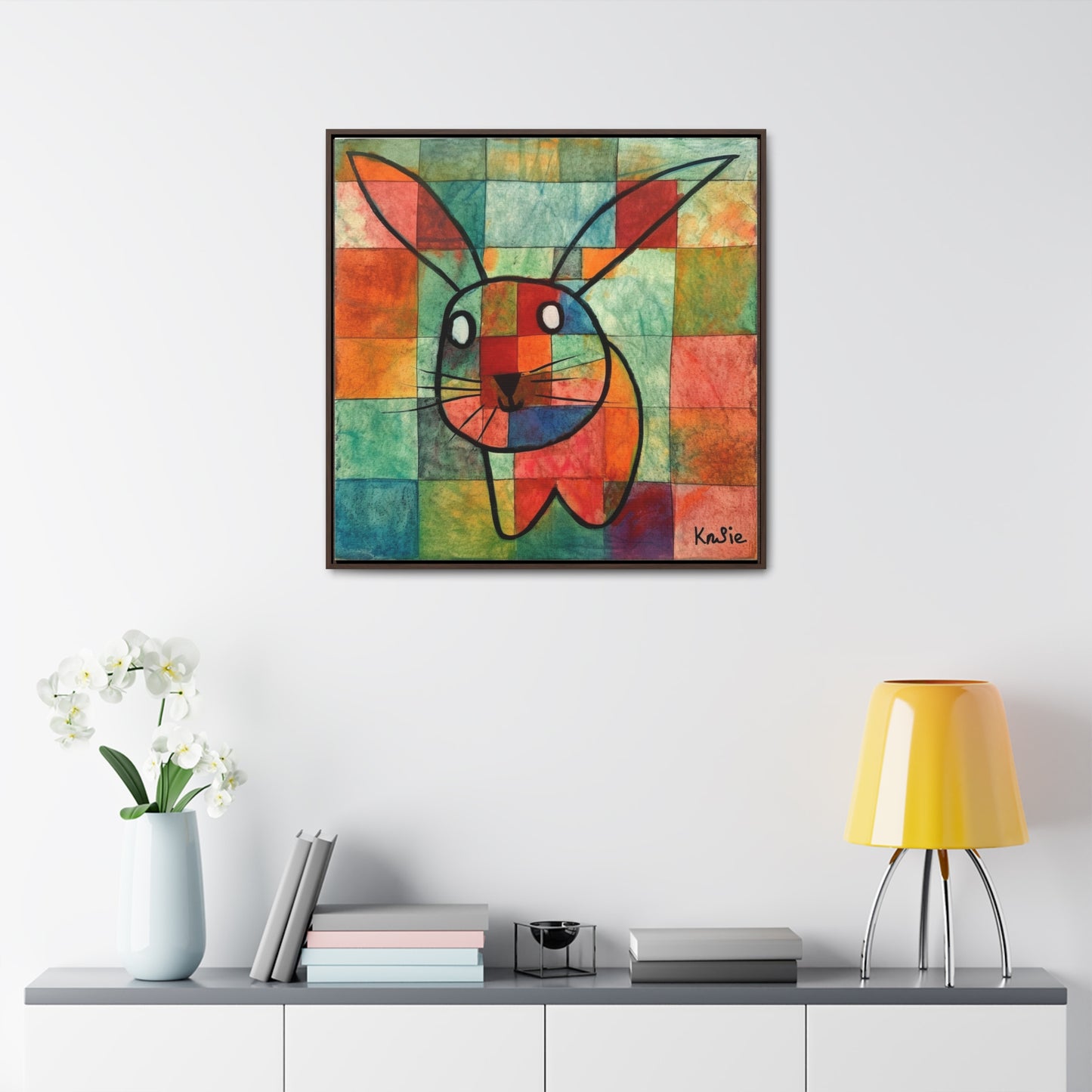 Rabbit 16, Gallery Canvas Wraps, Square Frame