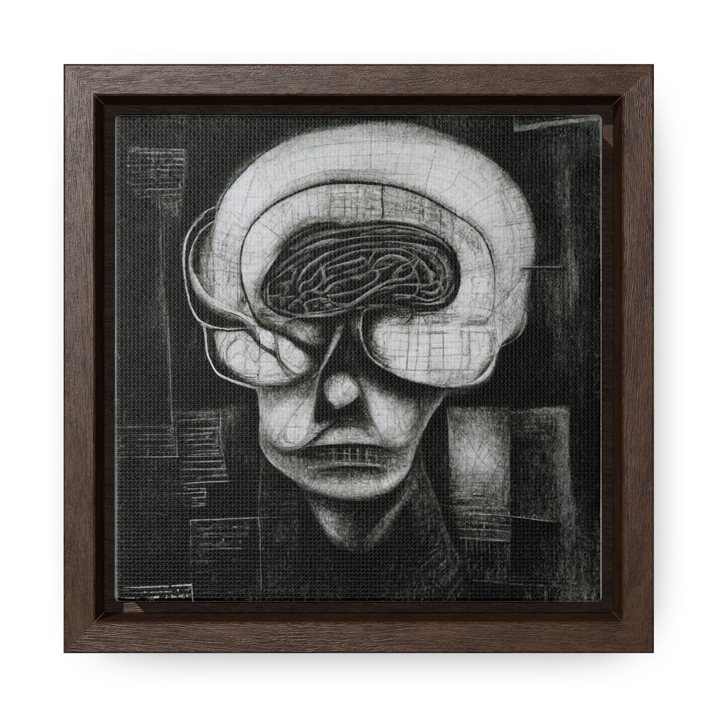 Brain 4, Valentinii, Gallery Canvas Wraps, Square Frame