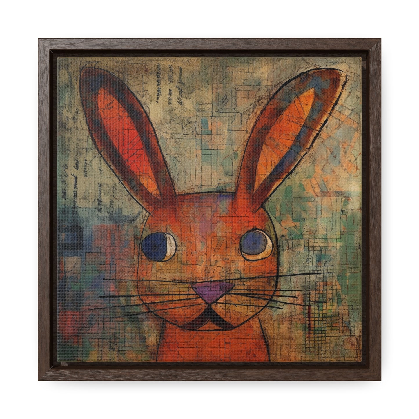 Rabbit 35, Gallery Canvas Wraps, Square Frame