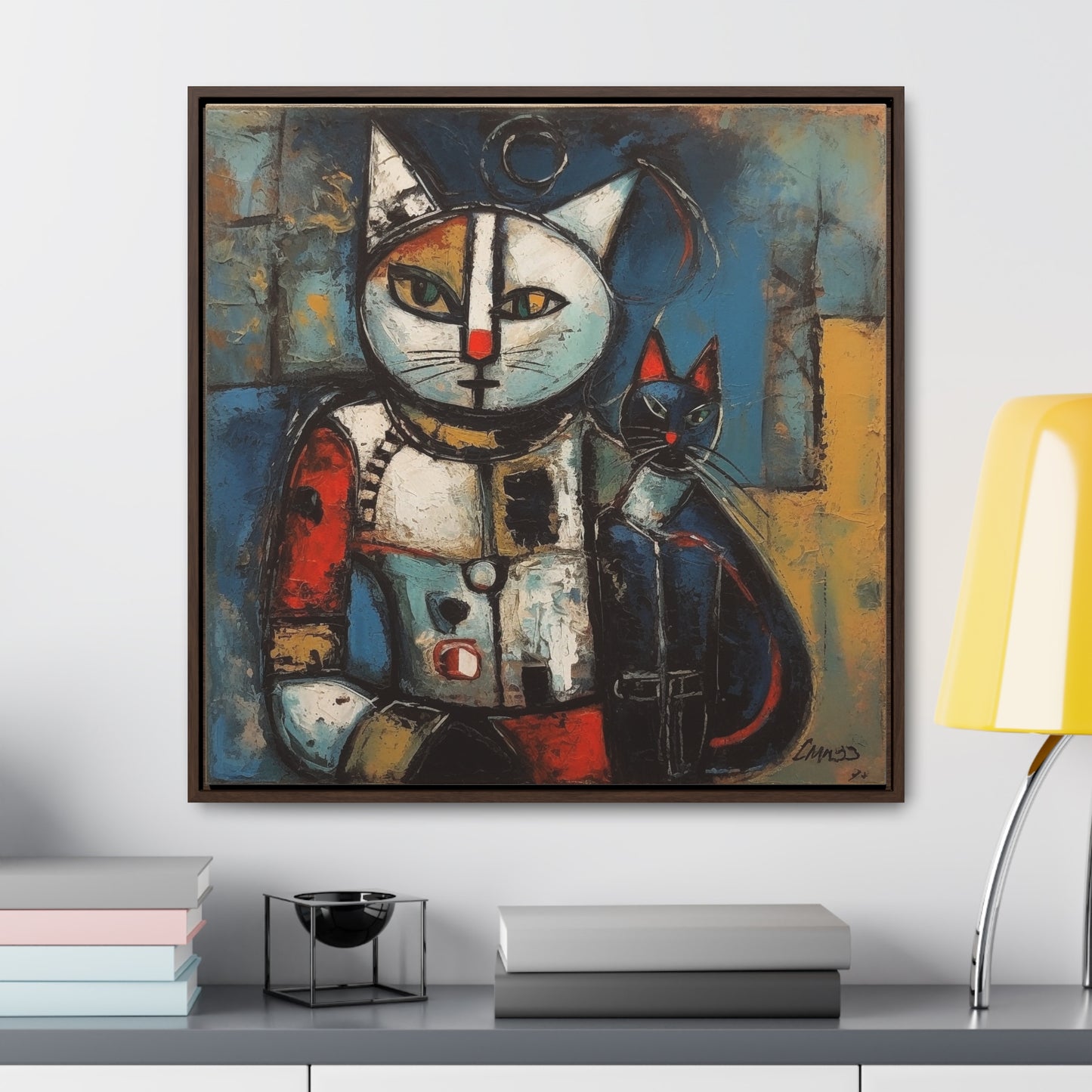 Cat 38, Gallery Canvas Wraps, Square Frame