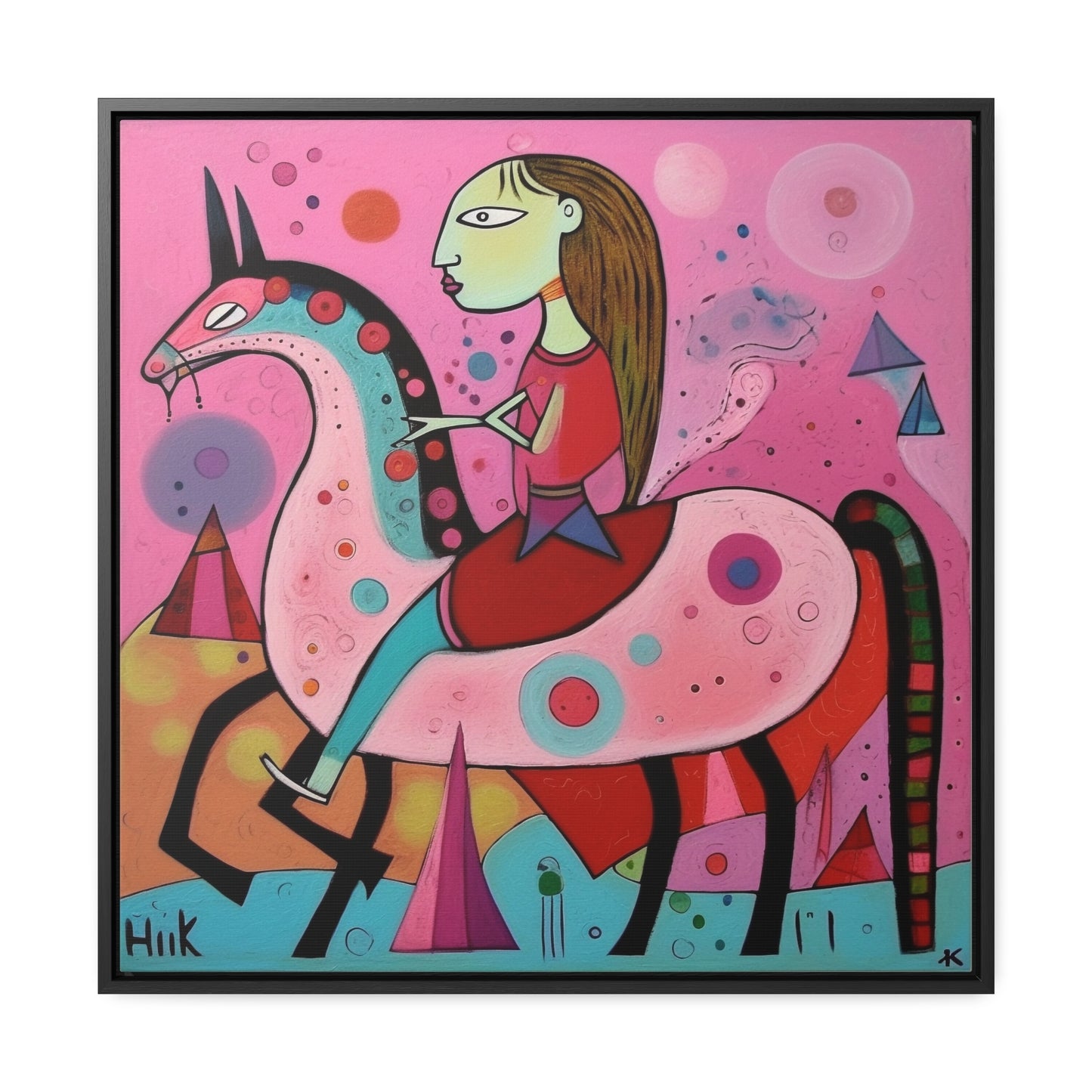 The Dreams of the Child 6, Gallery Canvas Wraps, Square Frame