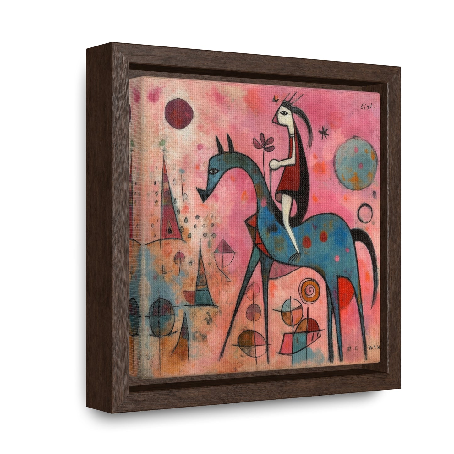 The Dreams of the Child 4, Gallery Canvas Wraps, Square Frame