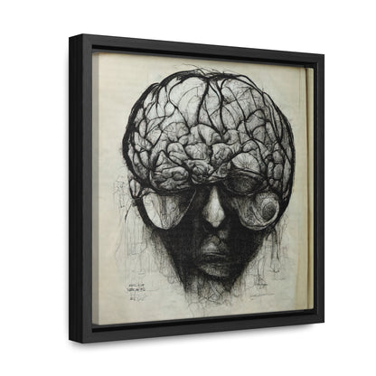 Brain 45, Valentinii, Gallery Canvas Wraps, Square Frame