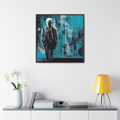 Sad Man 14, Valentinii, Gallery Canvas Wraps, Square Frame