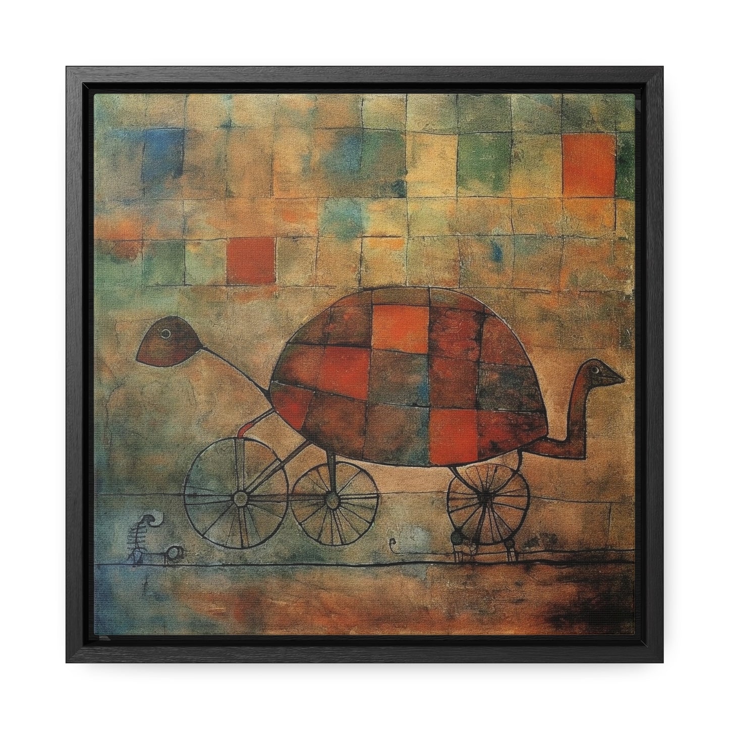 Turtle 8, Gallery Canvas Wraps, Square Frame