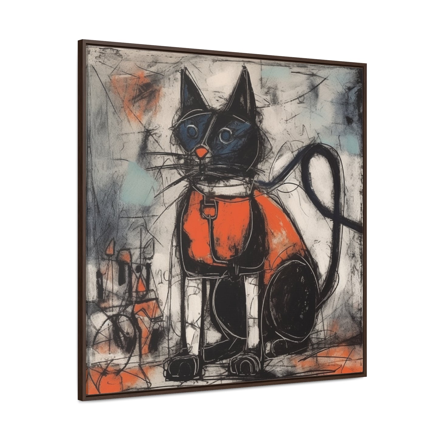 Cat 35, Gallery Canvas Wraps, Square Frame