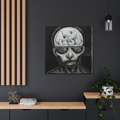 Brain 32, Valentinii, Gallery Canvas Wraps, Square Frame