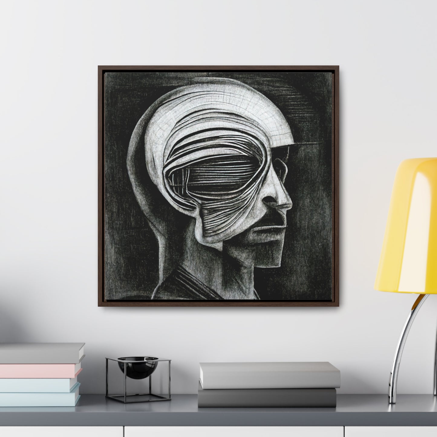 Brain 29, Valentinii, Gallery Canvas Wraps, Square Frame