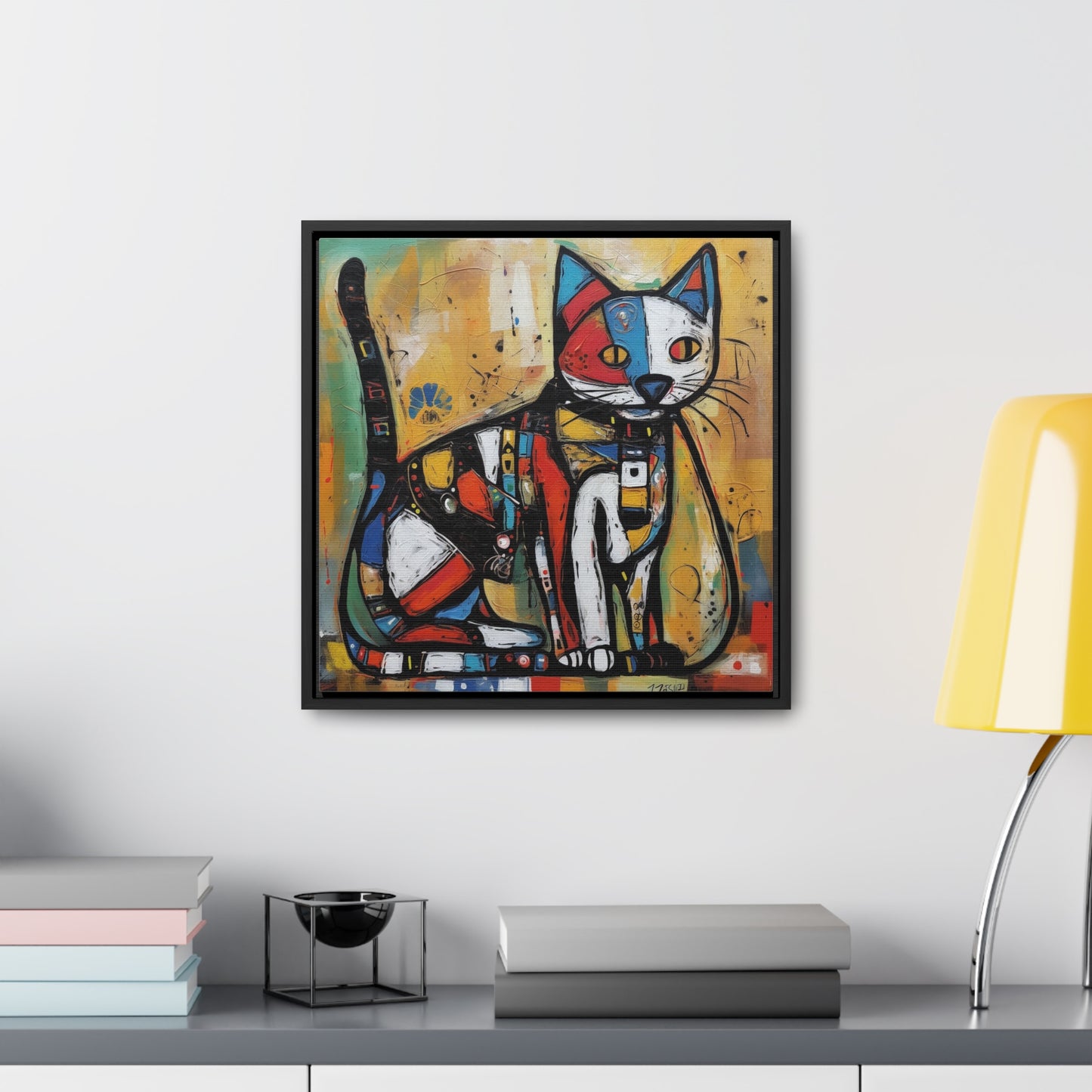 Cat 113, Gallery Canvas Wraps, Square Frame