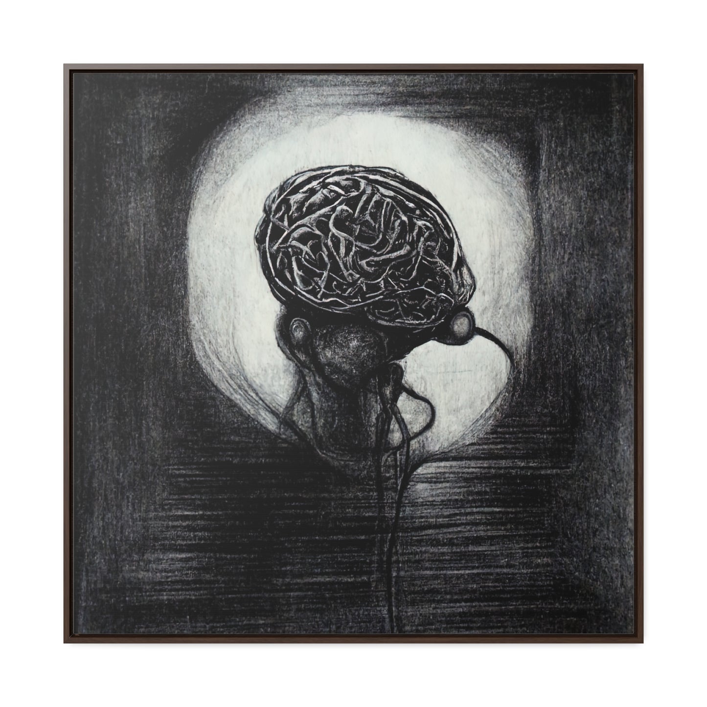 Brain 18, Valentinii, Gallery Canvas Wraps, Square Frame