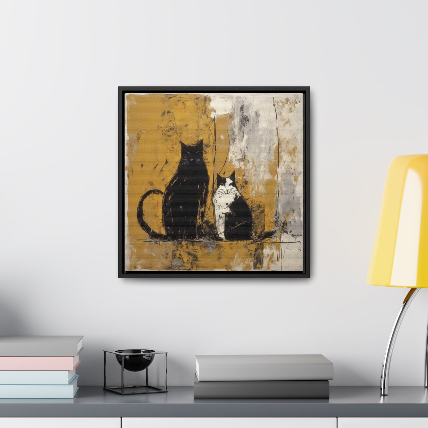 Cat 13, Gallery Canvas Wraps, Square Frame