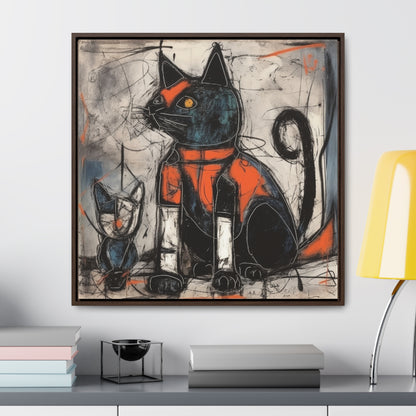 Cat 92, Gallery Canvas Wraps, Square Frame